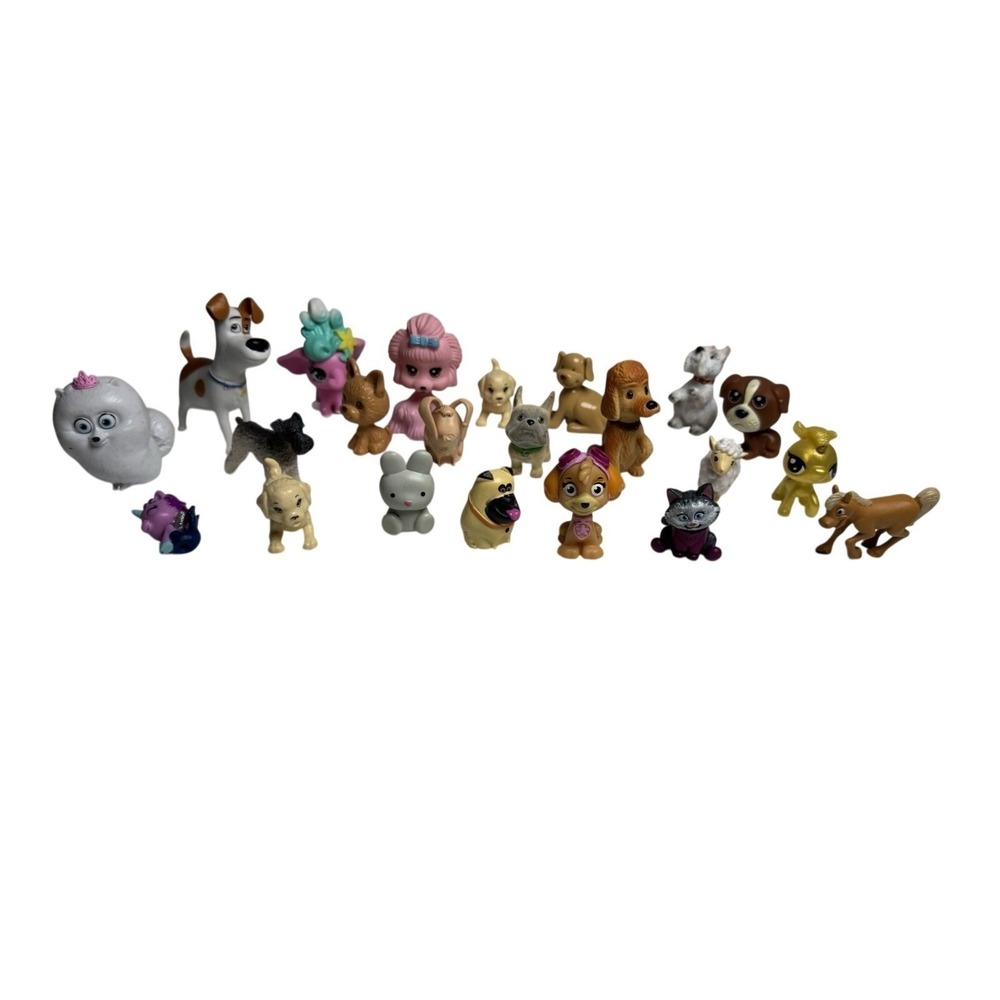 Mixed Lot 21pc Miniature‎ Animal Figures Paw Patrol Secret Life of Pets LPS Dogs - Picture 7 of 8